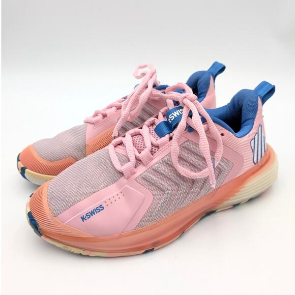 K-Swiss Ultrashot 3 Tennis Court Shoes Sneakers Women's Pink Size US6.5 EU37.5 - Picture 1 of 13